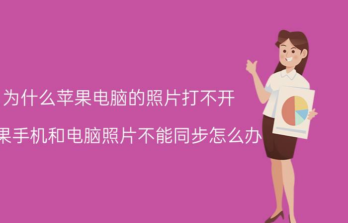 为什么苹果电脑的照片打不开 苹果手机和电脑照片不能同步怎么办？